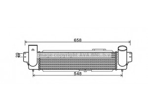 AVA QUALITY COOLING KA4141 tarpinis suslėgto oro aušintuvas, kompresorius 
 Variklis -> Oro tiekimas -> Įkrovos agregatas (turbo/superįkrova) -> Tarpinis suslėgto oro aušintuvas
281904A160