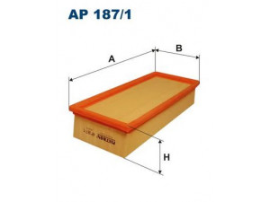 FILTRON AP187/1 oro filtras 
 Techninės priežiūros dalys -> Techninės priežiūros intervalai
17200P9ME00, 17220P5TG00, C40749