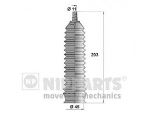 NIPPARTS N2840903 gofruotoji membrana, vairavimas 
 Vairavimas -> Gofruotoji membrana/sandarinimai
93742565