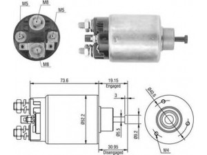 MAGNETI MARELLI 940113050412 solenoidinis jungiklis, starteris