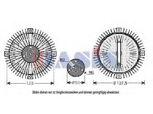 AKS DASIS 488080N sankaba, radiatoriaus ventiliatorius 
 Aušinimo sistema -> Radiatoriaus ventiliatorius
058121347, 58121350, 6083937, 058121350