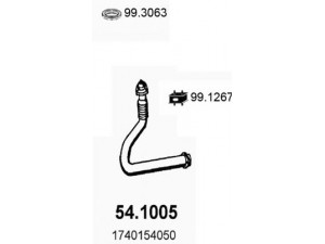 ASSO 54.1005 išleidimo kolektorius 
 Išmetimo sistema -> Išmetimo vamzdžiai
1740154050