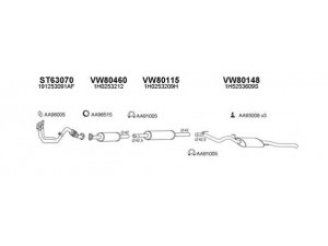 VENEPORTE 800218 išmetimo sistema 
 Išmetimo sistema -> Išmetimo sistema, visa