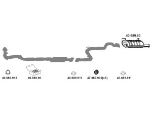 EBERSPÄCHER 402002 išmetimo sistema 
 Išmetimo sistema -> Išmetimo sistema, visa
