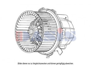 AKS DASIS 048074N vidaus pūtiklis 
 Šildymas / vėdinimas -> Orpūtė/dalys
8K1820021B, 8K1820021C