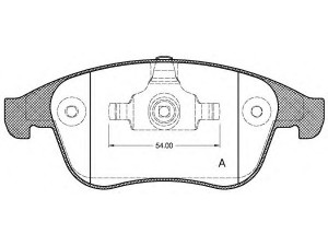 OPEN PARTS BPA1350.10 stabdžių trinkelių rinkinys, diskinis stabdys 
 Techninės priežiūros dalys -> Papildomas remontas
410600032R, 410602933R