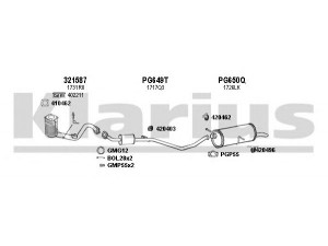 KLARIUS 630741U išmetimo sistema 
 Išmetimo sistema -> Išmetimo sistema, visa