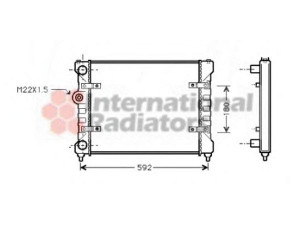 VAN WEZEL 49002023 radiatorius, variklio aušinimas 
 Aušinimo sistema -> Radiatorius/alyvos aušintuvas -> Radiatorius/dalys
6K0121253C, 6K0121253K, 6K0121253P