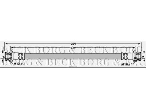 BORG & BECK BBH7934 stabdžių žarnelė 
 Stabdžių sistema -> Stabdžių žarnelės
51570-M50-A60