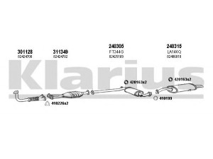 KLARIUS 510071E išmetimo sistema 
 Išmetimo sistema -> Išmetimo sistema, visa