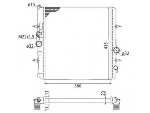 MAGNETI MARELLI 350213250003 radiatorius, variklio aušinimas 
 Aušinimo sistema -> Radiatorius/alyvos aušintuvas -> Radiatorius/dalys
133037