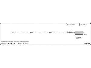 IMASAF 525000297 išmetimo sistema 
 Išmetimo sistema -> Išmetimo sistema, visa