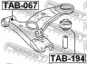 FEBEST TAB-194 valdymo svirties/išilginių svirčių įvorė 
 Ašies montavimas/vairavimo mechanizmas/ratai -> Valdymo svirtis/pasukamosios svirties sujungimas -> Montavimas/sutvirtinimas
48655-20261