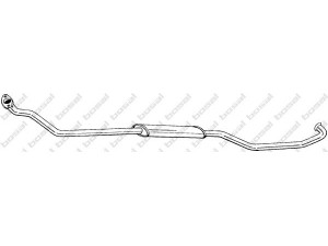 BOSAL 293-877 priekinis duslintuvas 
 Išmetimo sistema -> Duslintuvas
1704.82, 1705.54
