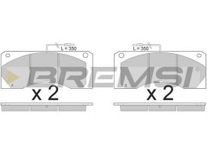BREMSI BP7255 stabdžių trinkelių rinkinys, diskinis stabdys 
 Techninės priežiūros dalys -> Papildomas remontas
MDP753, 5000814345, 5001823557