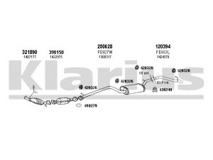 KLARIUS 361832E išmetimo sistema