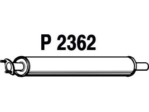FENNO P2362 vidurinis duslintuvas 
 Išmetimo sistema -> Duslintuvas
1234463, 1253557, 1329731, 1345543