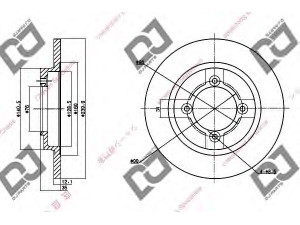 DJ PARTS BD1267 stabdžių diskas 
 Dviratė transporto priemonės -> Stabdžių sistema -> Stabdžių diskai / priedai
40206-05A00, 4020605A00, 4020605A01