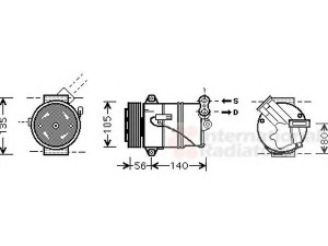 VAN WEZEL 3700K429 kompresorius, oro kondicionierius 
 Oro kondicionavimas -> Kompresorius/dalys
244466994, 6854062, 24466994