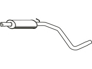 FENNO P2122 vidurinis duslintuvas 
 Išmetimo sistema -> Duslintuvas
repair pipe