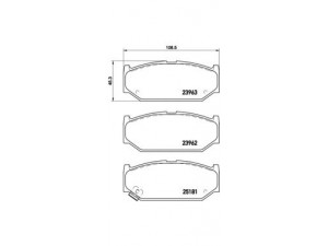 BREMBO P 79 023 stabdžių trinkelių rinkinys, diskinis stabdys 
 Techninės priežiūros dalys -> Papildomas remontas
5581057K01, 5581063J00
