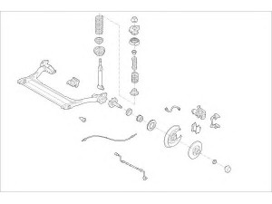 DELPHI AUDI-11301-R rato pakaba 
 Ašies montavimas/vairavimo mechanizmas/ratai -> Prekių paieška pagal schemą