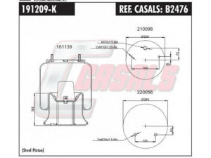 CASALS B2476 dėklas, pneumatinė pakaba 
 Pakaba -> Pneumatinė pakaba
B6195, 112322, 90557086, 1006551