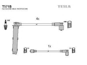 TESLA T571B uždegimo laido komplektas 
 Kibirkšties / kaitinamasis uždegimas -> Uždegimo laidai/jungtys
GHT252