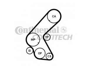 CONTITECH CT1014 paskirstymo diržas 
 Techninės priežiūros dalys -> Papildomas remontas
8972127270, 8980141860, 5636086