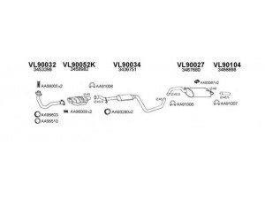 VENEPORTE 900090 išmetimo sistema 
 Išmetimo sistema -> Išmetimo sistema, visa