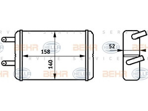 HELLA 8FH 351 313-331 šilumokaitis, salono šildymas 
 Šildymas / vėdinimas -> Šilumokaitis
87107-12340