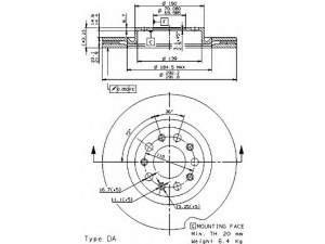 BREMBO 09.9366.20 stabdžių diskas 
 Stabdžių sistema -> Diskinis stabdys -> Stabdžių diskas
51767379, 51767380