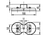 HELLA 8HG 004 806-001 pagrindas, darbinė šviesa
KDWHLO9489, KDWHLO9489, 057 551 89