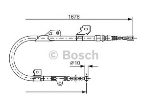 BOSCH 1 987 477 538 trosas, stovėjimo stabdys 
 Stabdžių sistema -> Valdymo svirtys/trosai
36531 0M810, 36531 0N600