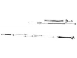 KAWE FA02294 trosas, stovėjimo stabdys 
 Stabdžių sistema -> Valdymo svirtys/trosai
55701942, 55704108
