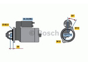 BOSCH 0 986 017 260 starteris 
 Elektros įranga -> Starterio sistema -> Starteris
004 151 89 01, 004 151 89 01 80