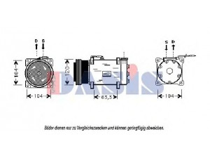 AKS DASIS 850899N kompresorius, oro kondicionierius 
 Oro kondicionavimas -> Kompresorius/dalys
7700272497