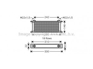 AVA QUALITY COOLING UV3141 alyvos aušintuvas, variklio alyva