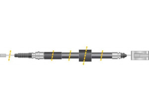 MGA KC4077 trosas, stovėjimo stabdys 
 Stabdžių sistema -> Valdymo svirtys/trosai
6025171473