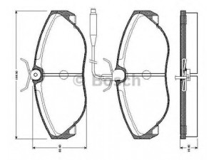 BOSCH 0 986 TB2 261 stabdžių trinkelių rinkinys, diskinis stabdys 
 Techninės priežiūros dalys -> Papildomas remontas
4251 17, 77362212, 9945788, 4251 16