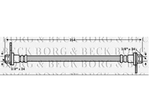 BORG & BECK BBH7565 stabdžių žarnelė 
 Stabdžių sistema -> Stabdžių žarnelės
5105427-AC