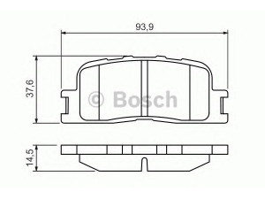 BOSCH 0 986 494 359 stabdžių trinkelių rinkinys, diskinis stabdys 
 Techninės priežiūros dalys -> Papildomas remontas
04466 33090, 04466 33090, 04466 33100