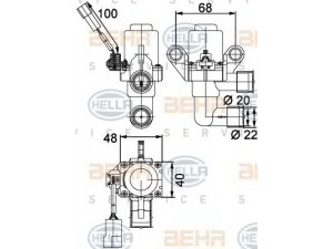 HELLA 9XL 351 328-301 valdymo vožtuvas, aušinimo skystis
1 611 585