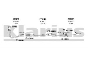 KLARIUS 630022E išmetimo sistema 
 Išmetimo sistema -> Išmetimo sistema, visa