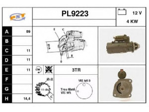 SNRA PL9223 starteris