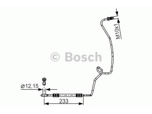 BOSCH 1 987 481 338 stabdžių žarnelė 
 Stabdžių sistema -> Stabdžių žarnelės
1J0 611 763 K, 1J0 611 763 AD, 1J0 611 763 R