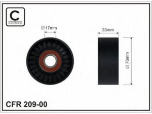 CAFFARO 209-00 kreipiantysis skriemulys, V formos rumbuotas diržas 
 Diržinė pavara -> V formos rumbuotas diržas/komplektas -> Laisvasis/kreipiamasis skriemulys
252864A000, 25286-4A000