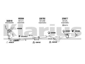 KLARIUS 780084E išmetimo sistema 
 Išmetimo sistema -> Išmetimo sistema, visa