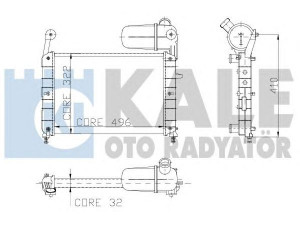 KALE OTO RADYATÖR 101500 radiatorius, variklio aušinimas 
 Aušinimo sistema -> Radiatorius/alyvos aušintuvas -> Radiatorius/dalys
7632018, 7666018, 7666079, 7732873