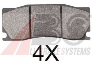 A.B.S. 37806 stabdžių trinkelių rinkinys, diskinis stabdys 
 Techninės priežiūros dalys -> Papildomas remontas
7W8M-2K021-AA, C2P15991
